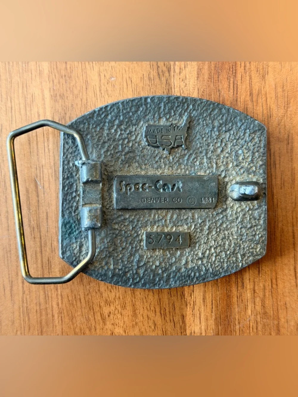 Vintage 1981 Bull Motif Belt Buckle